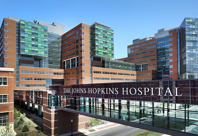 Johns Hopkins Hospital Zayed Tower Bridge