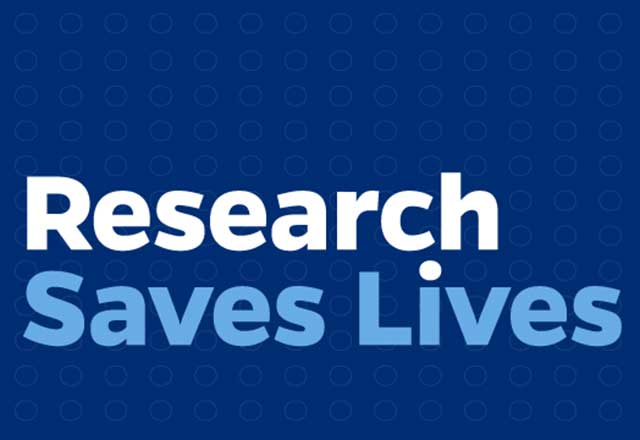 Research saves lives logo